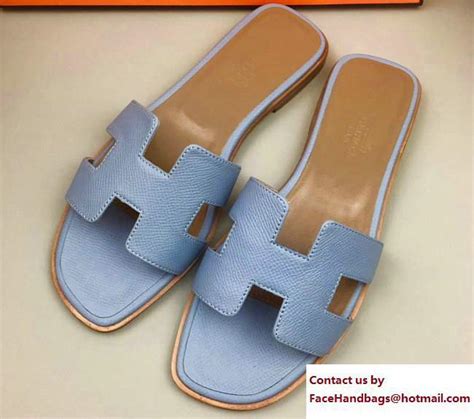 hermes baby blue slipper|original hermes slippers.